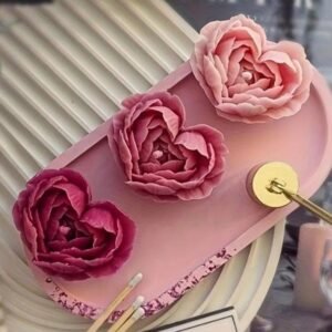 Petal Hearts Candle Set