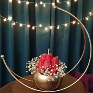 Crescent Moon Tulip Candle