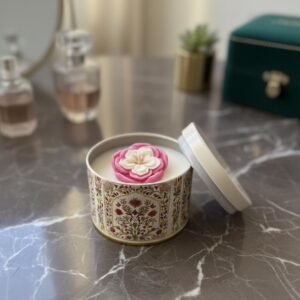 Floral Tin Candle
