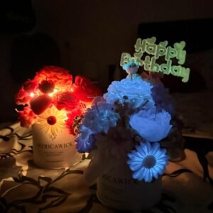 Glow-in-the-Dark Candle Bouquets – Midnight Bloom Collection